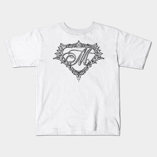 Super Sleek Style M Symbol Kids T-Shirt by Adatude